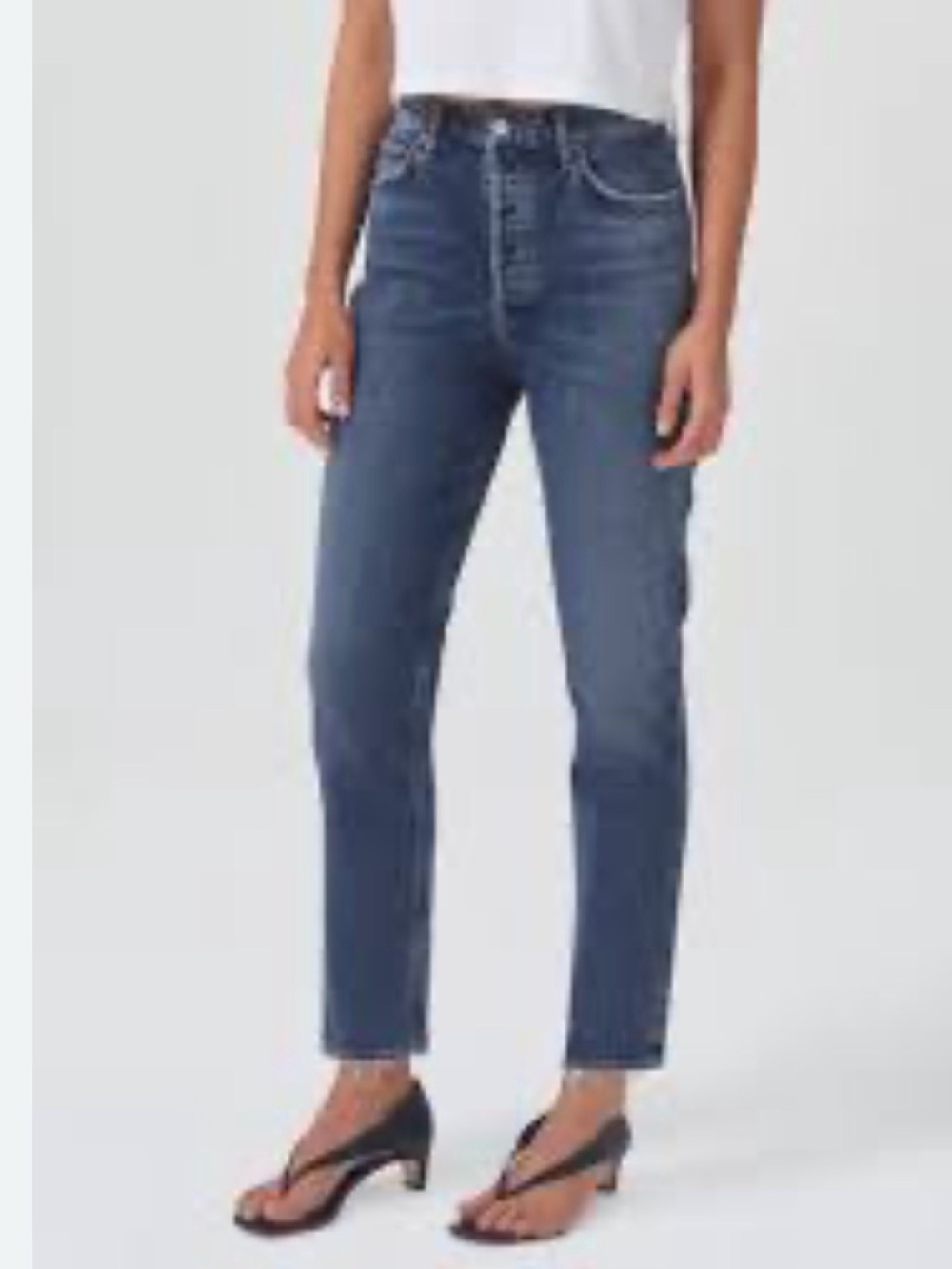 Agolde RILEY Dark Blue High-Rise Straight Leg Jeans SIZE 29
